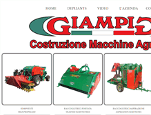 Tablet Screenshot of giampimacchineagricole.com